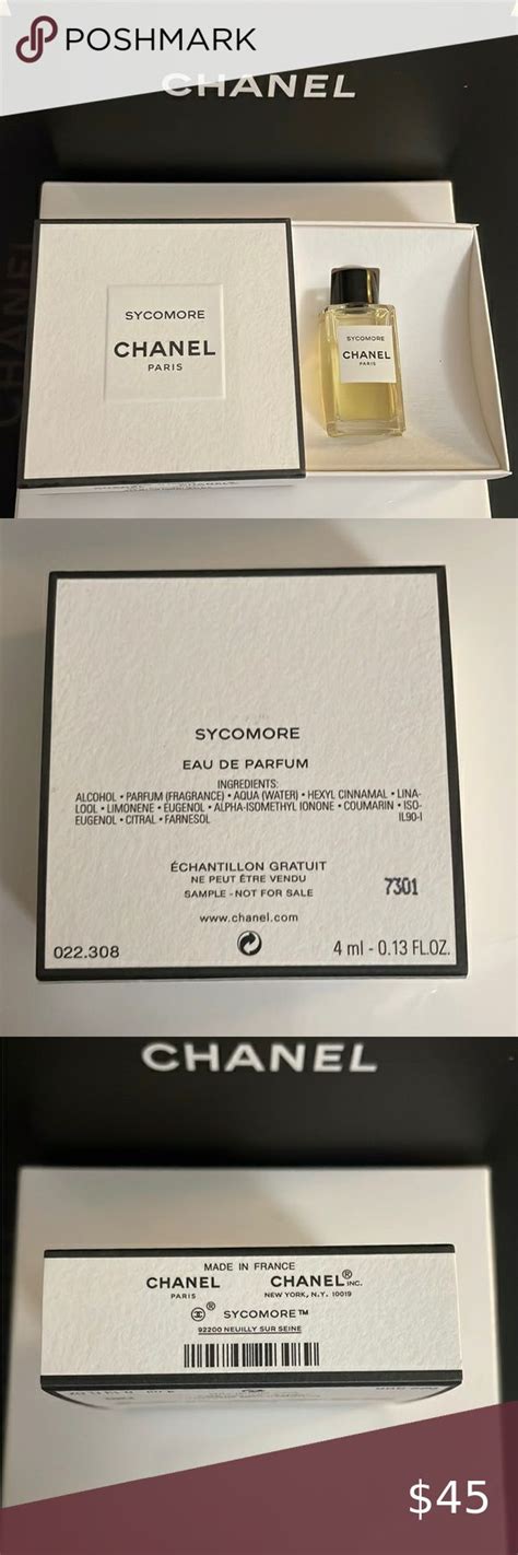 sycomore chanel parfum|Chanel sycomore sample.